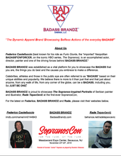 Load image into Gallery viewer, BADASS® SopranosCon Limited Edition Prints (Autographed by Federico Castelluccio)